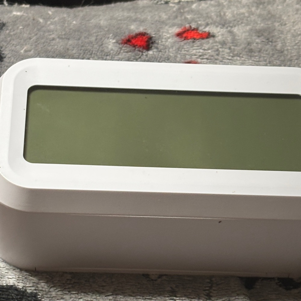 White Digital Alarm Clock